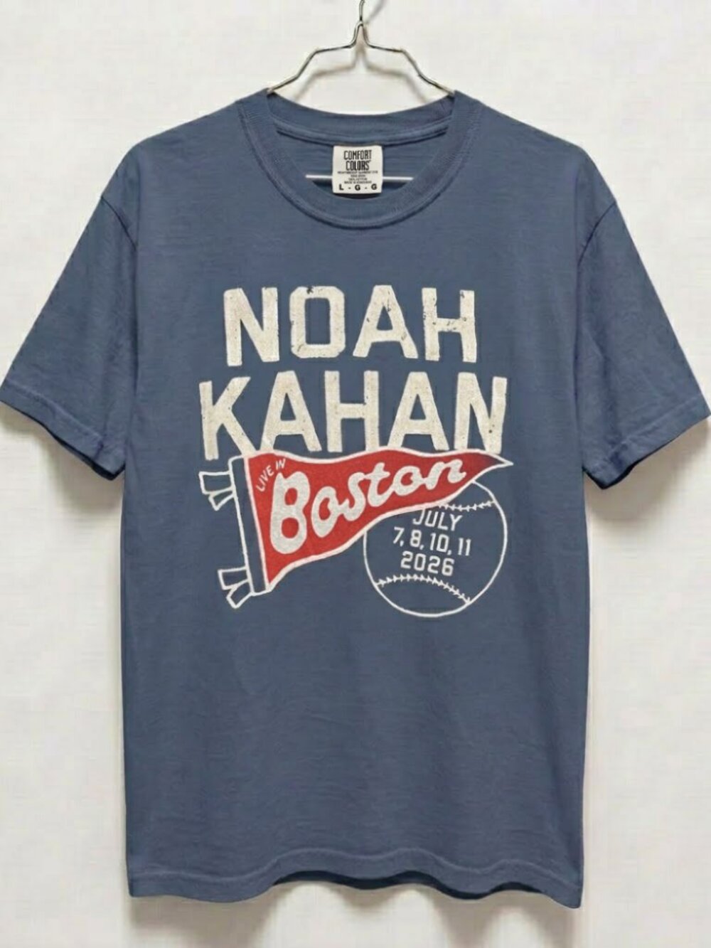 Noah Kahan Fenway Park Exclusive Concert Comfort Colors T-Shirt 2026
